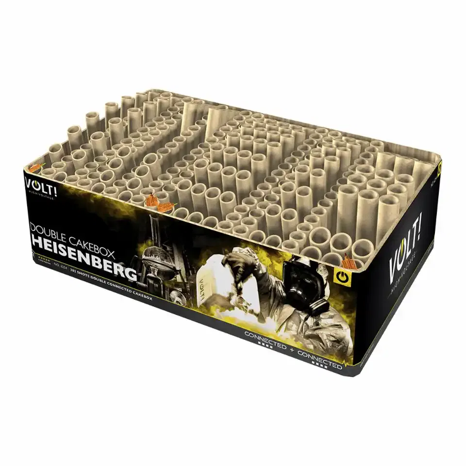 Feuerwerkskiste mit Röhren, Volti Heisenberg Produkt