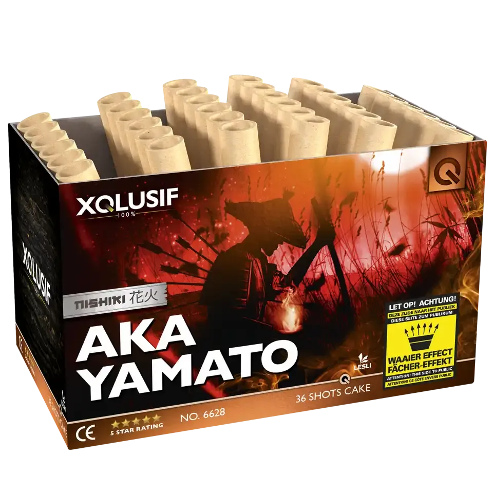 Feuerwerksbatterie Aka Yamato mit 36 Schuss