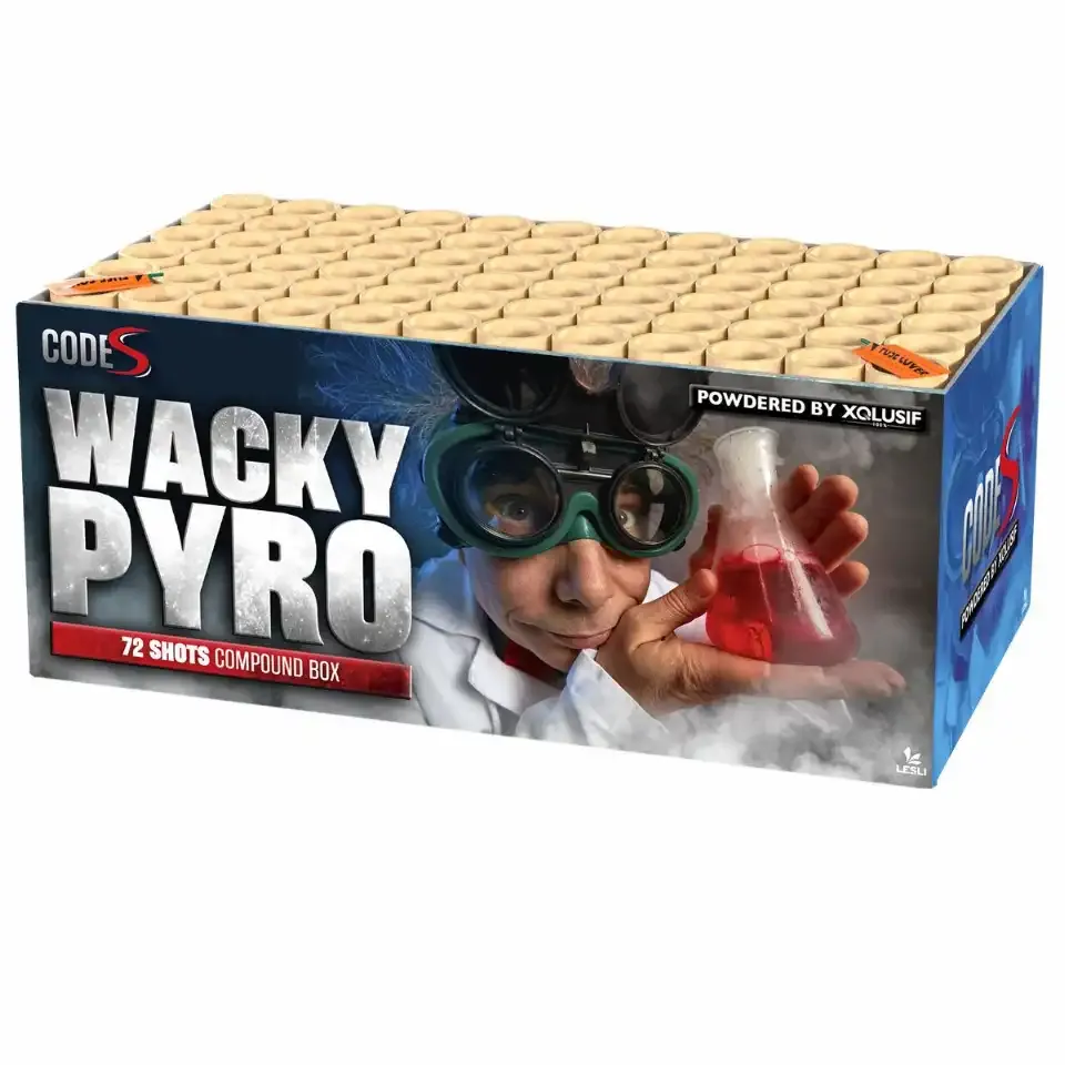 Feuerwerkskörper Wacky Pyro, 72 Schuss Box