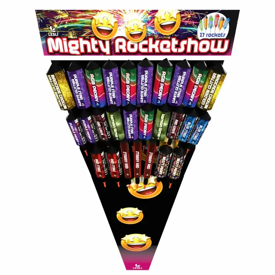 Mighty Rocketshow Feuerwerkskörper Display